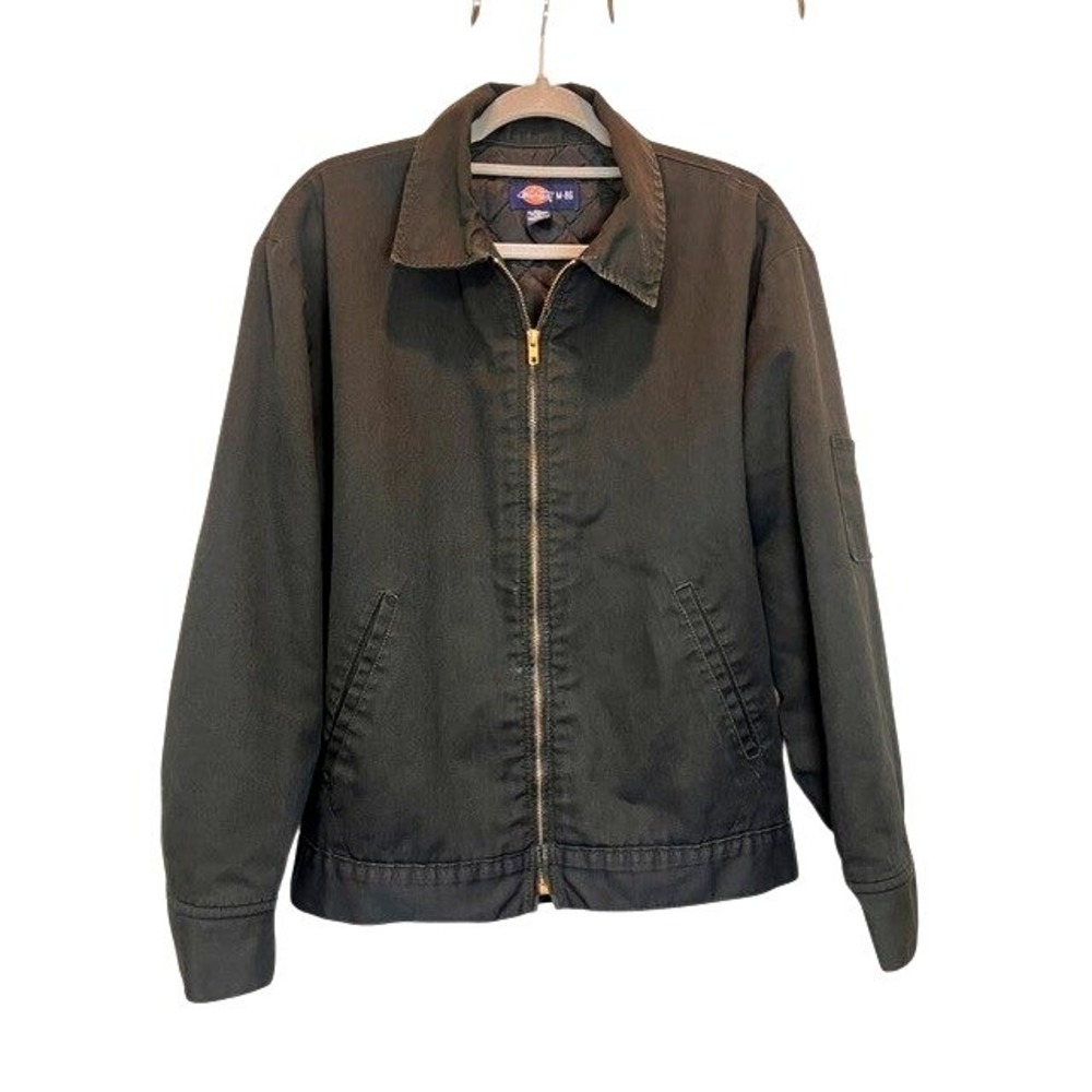 Vintage New Old Stock Dickies Eisenhower Workwear Lined Jacket Mens Size M Black